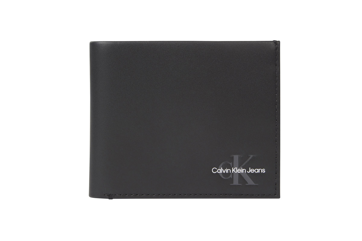 Calvin Klein Monogram Soft Bifold W-Coin Πορτοφόλι (K50K510148 BDS) Μαύρο
